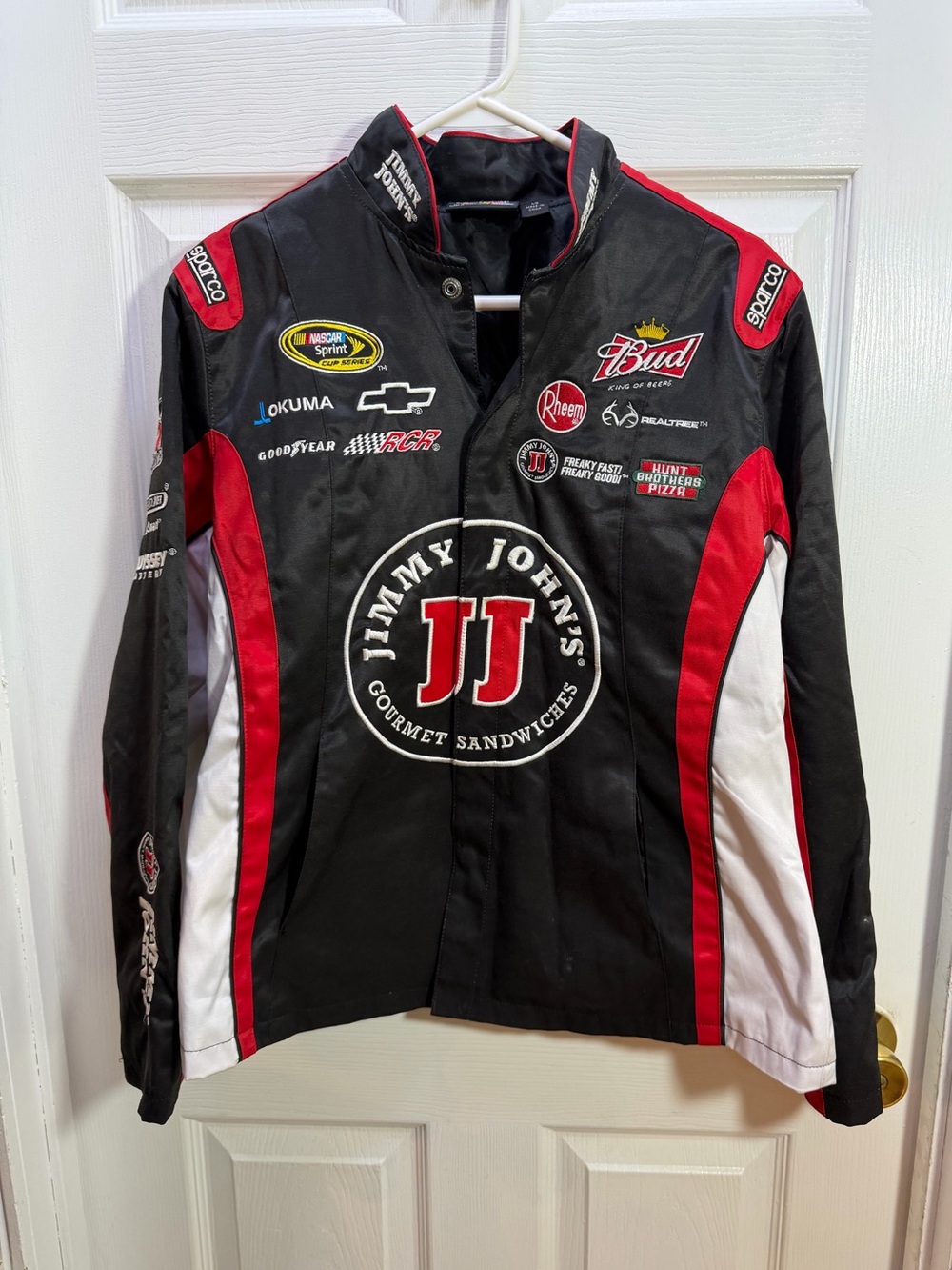 Kevin Harvick Jimmy John’s Black, Red & White Racing Team Jacket